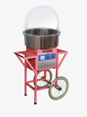 MJ500 With Cover and Cart Candy Floss Machine