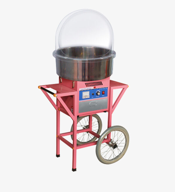 MJ500 With Cover and Cart Candy Floss Machine